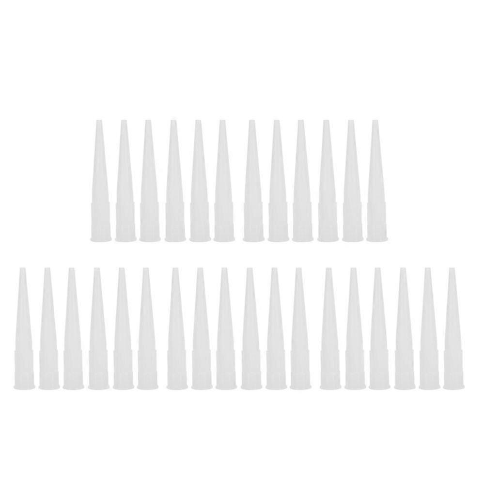 30個のコーキングノズルプラスチックガラス接着剤ノズルシーラントシリコンコーキングチップ