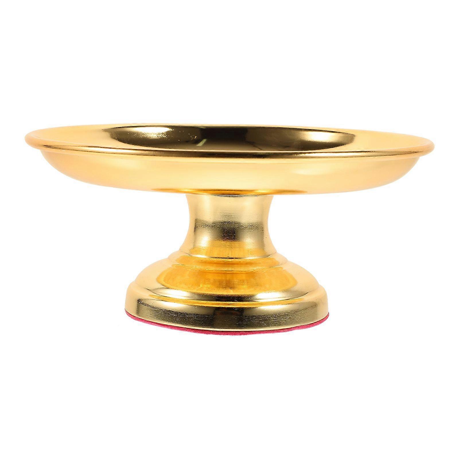 1Pc Buddhist Storage Tray for Fruit Tribute Flower Pattern Storage Tray