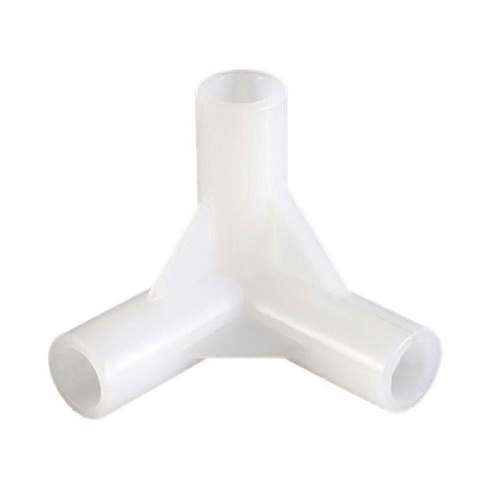 3-way 8mm PE Plastic Right Angle Tee Connector - Fitting Corner