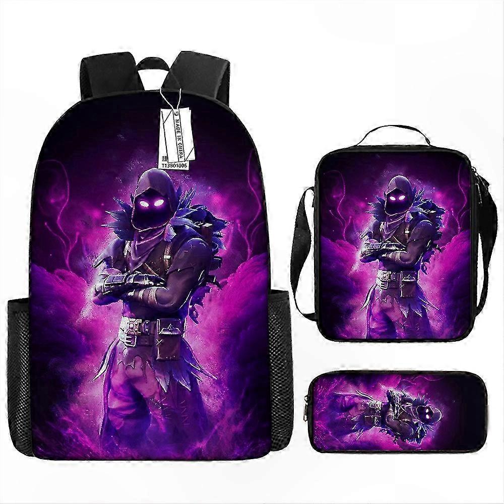 3-Piece School Backpack Set with Lunch Bag and Pencil Case for Students