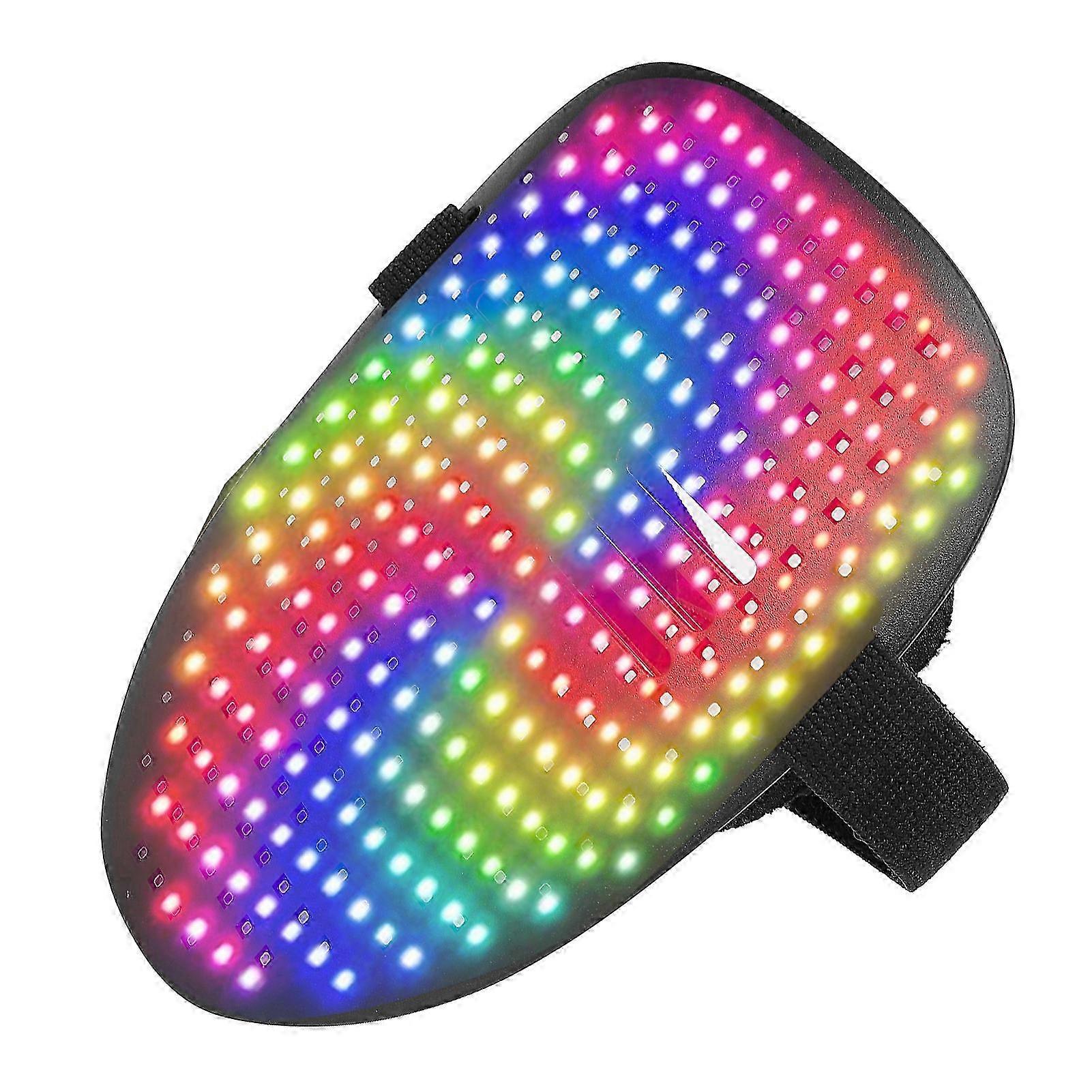2025 Light Up Face Cover 25 Static and 25 Moving Images Rechargeable LED Lighted Face Transforming Cover