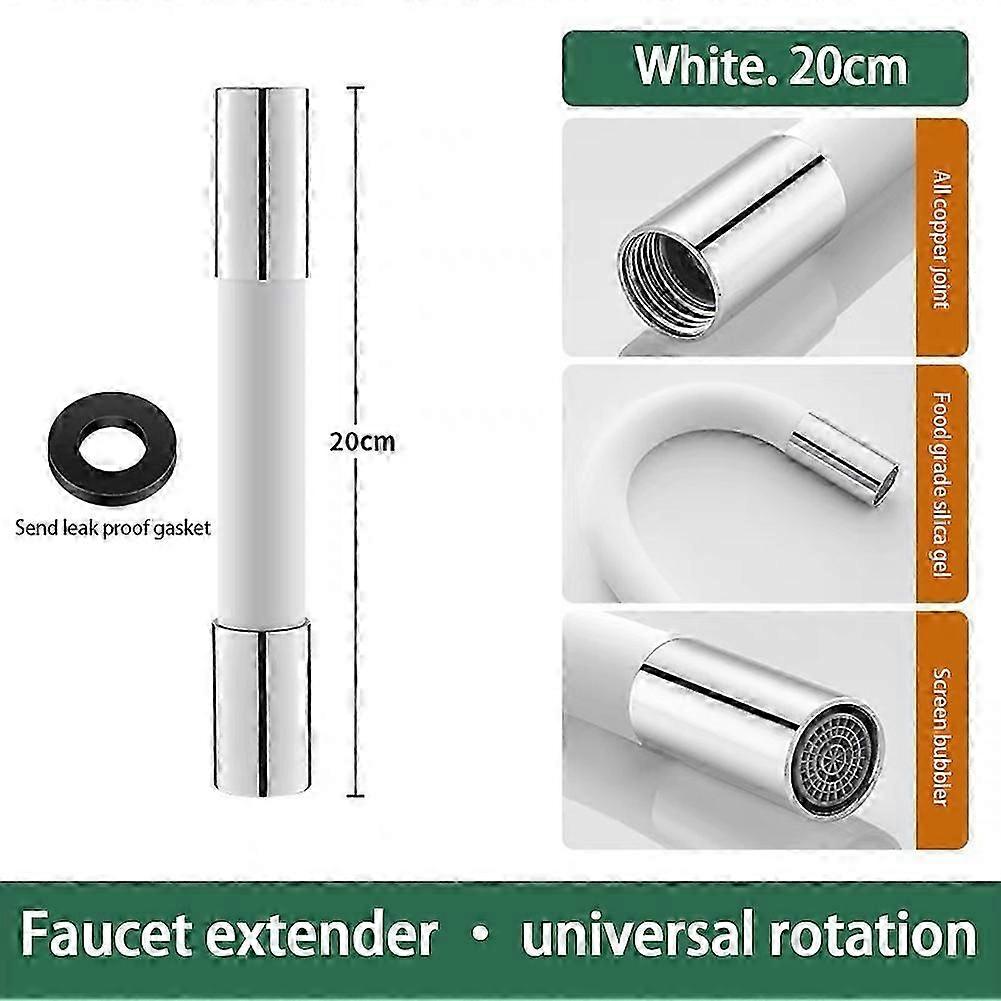 Rallonge de robinet flexible universelle 360 pour robinet d’eau domestique