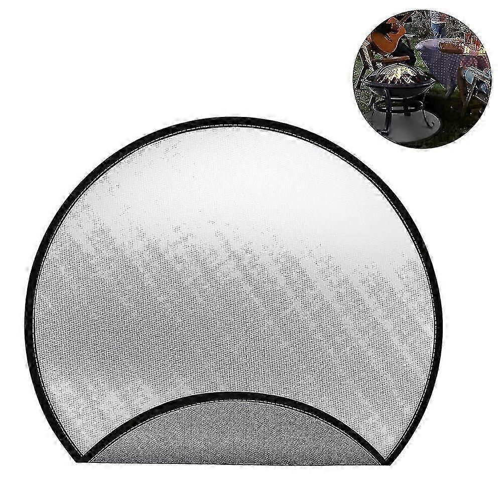 2025 Silicone Fireproof Fire Pit Mat Deck Defender Under Grill Mat Bbq Mat