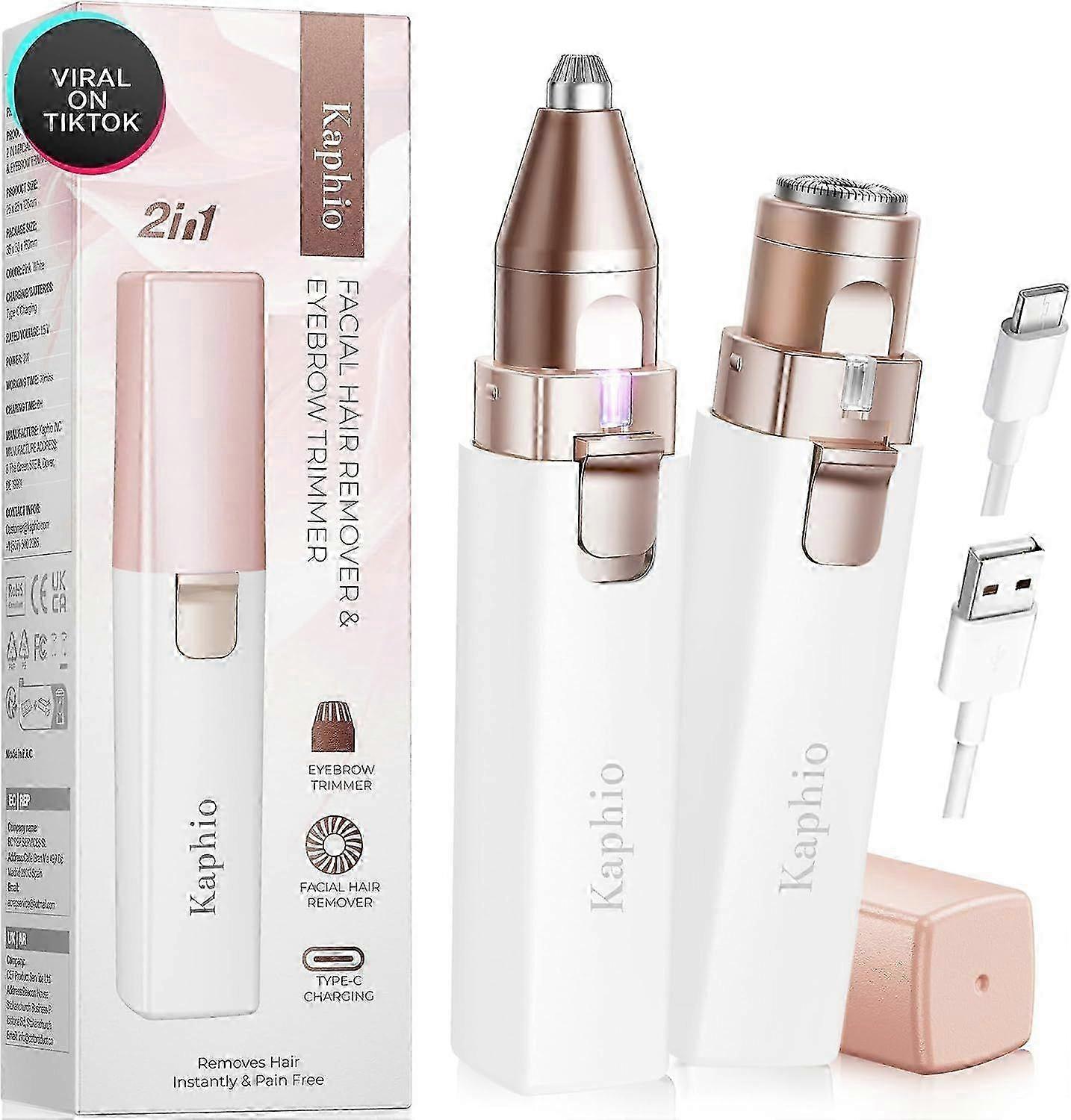 2025 Latest Model Facial - Eyebrow Hair Remover for Women: Rechargeable 2 in 1