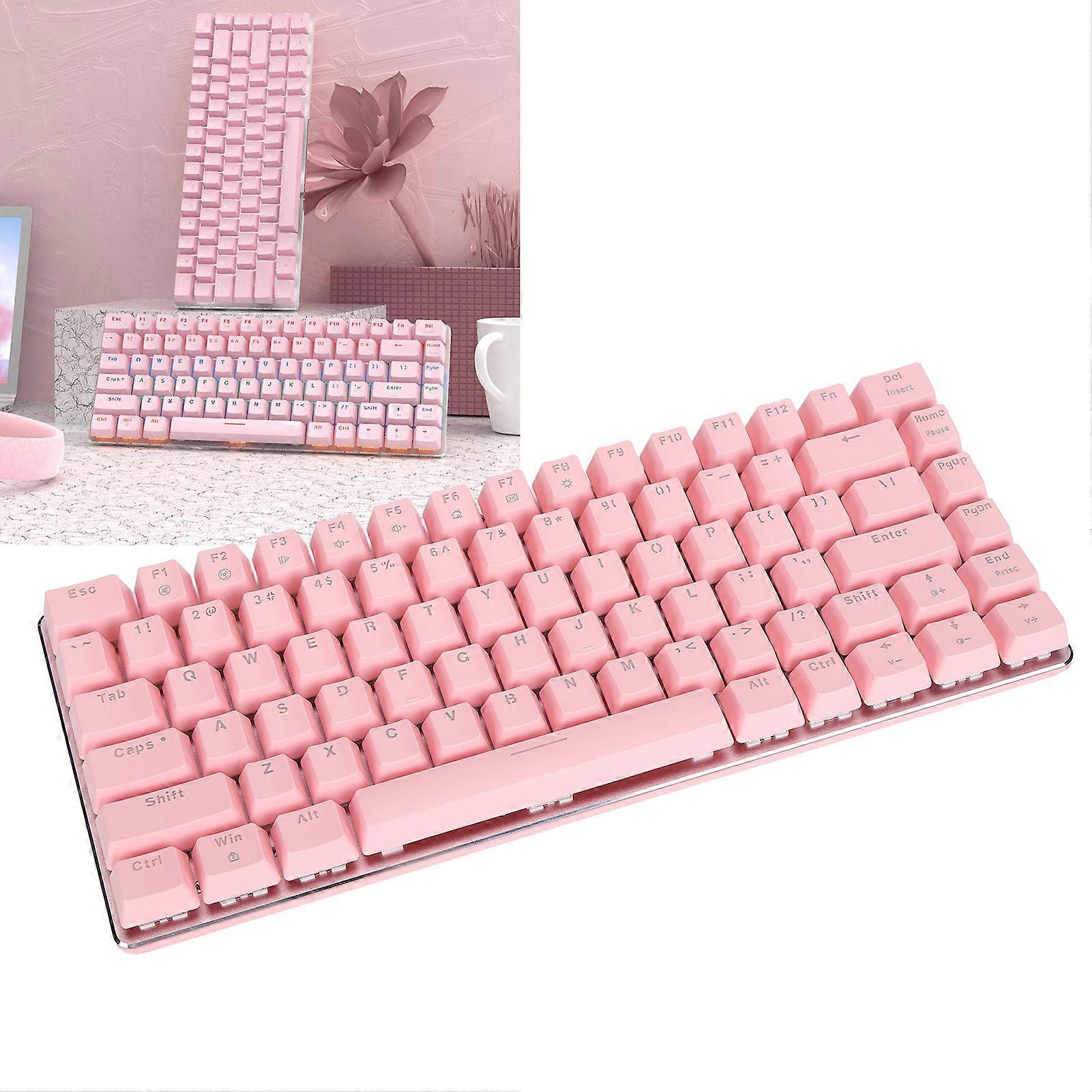 82-Key Mechanical Gaming Keyboard Red Switch N Key Rollover