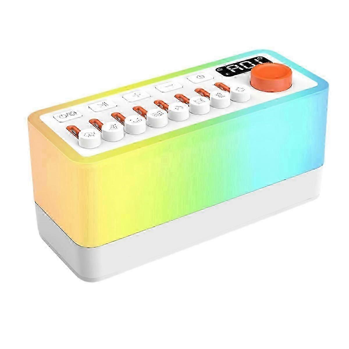 White Noise Machine with 8 Soothing Nature Sounds and Bluetooth Speaker for UK Users