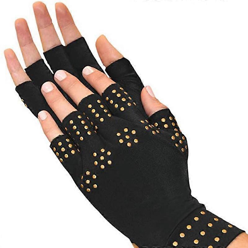 Magnetic Gloves Arthritis Treatment Compression Support Therapy Joint Pressure
