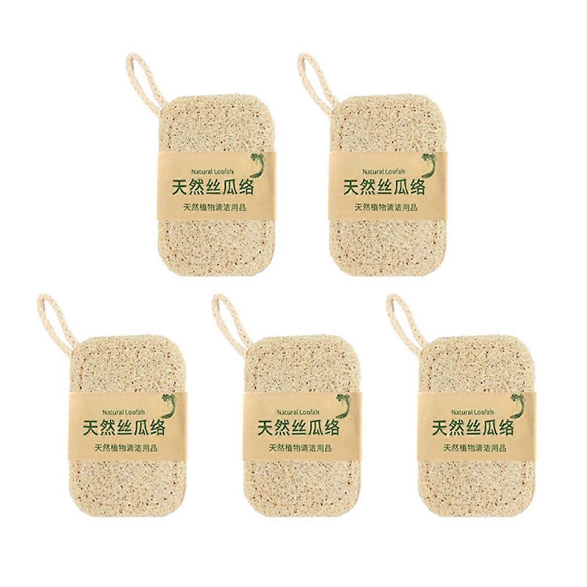 Natural Loofah Sponge, Rectangular, , Practical, DIY, is Used to Clean Oily Objects.