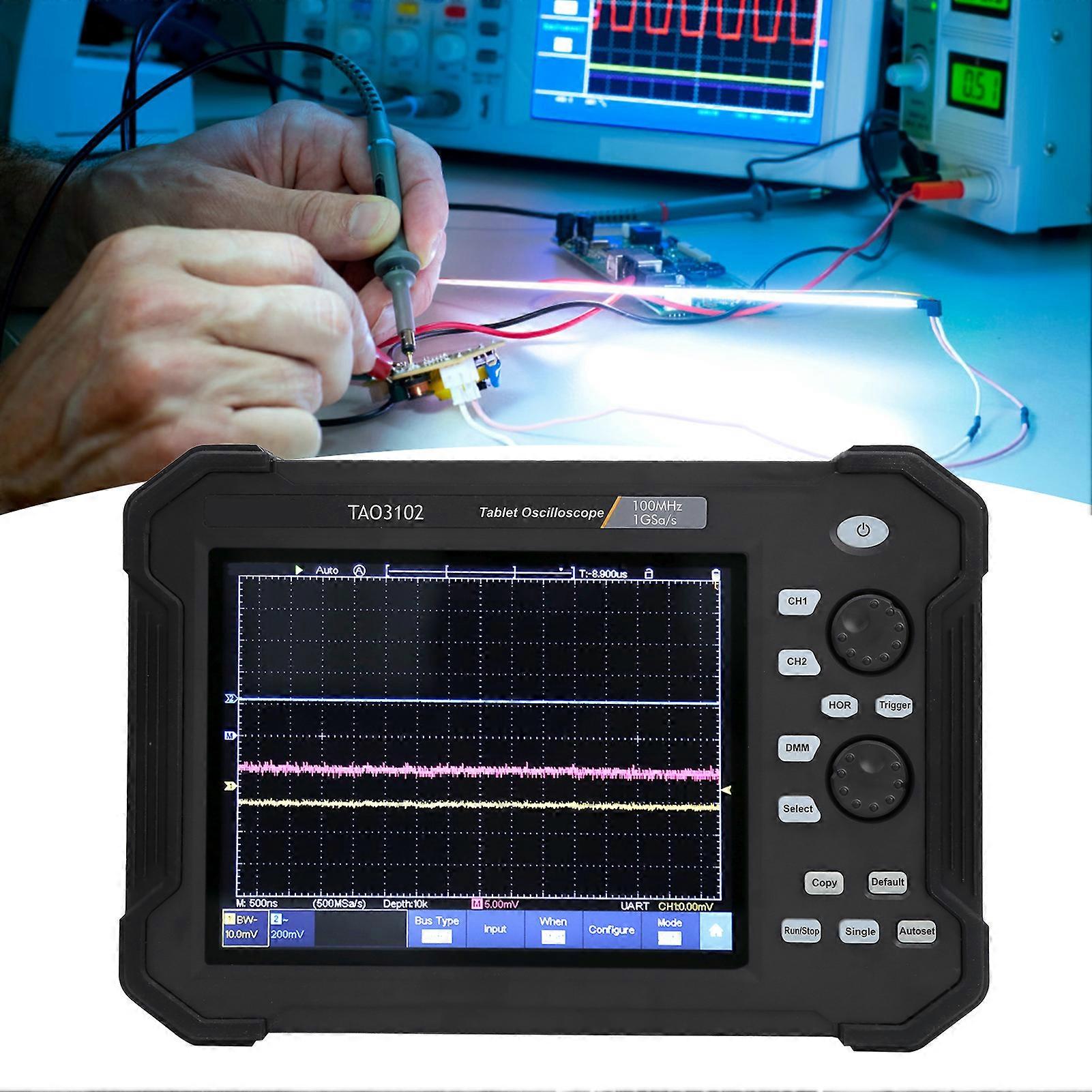 TAO3102 8in 2CH 100MHz Digital Touchscreen Oscilloscope Kit