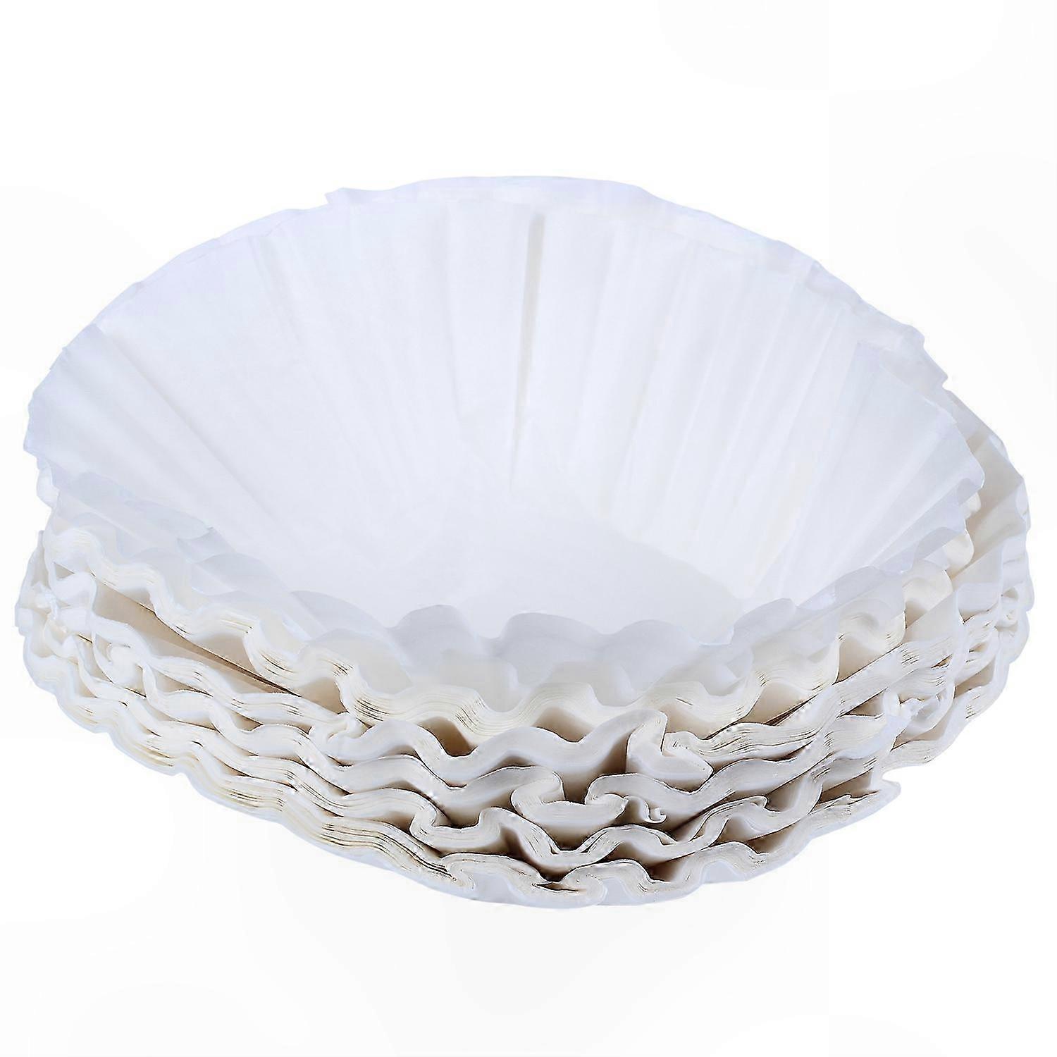 500 Count 25cm White Coffee Filter Papers for Commercial Use