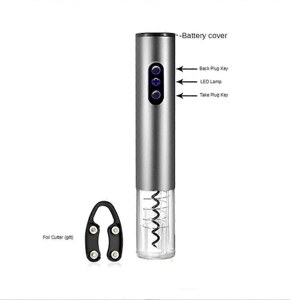 Electric Wine Automatic Bottle Opener Portable Bottle Opener (Red)