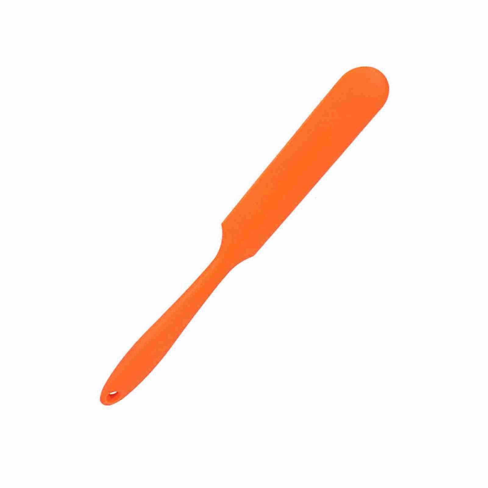 Orange Silicone Butter Spatula 24.5x3cm Cake Cream Scraper Tool