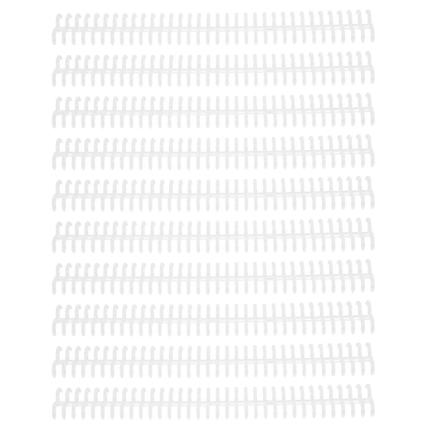 Feature:
1. SPECIFICATIONS: This plastic binding spine is a 34 hole design with an inner diameter of