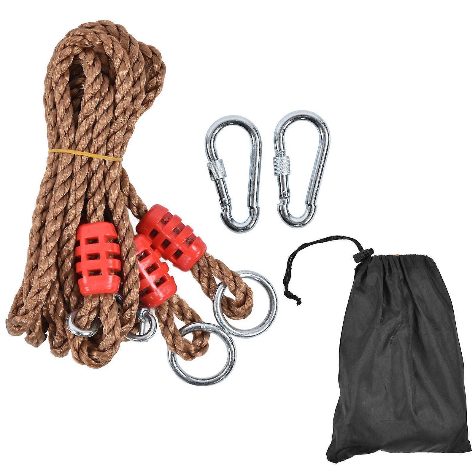 Children Swing Hammock Extension Cord PE Metal with Connecting Buckle Storage Bag for Outdoor Garden