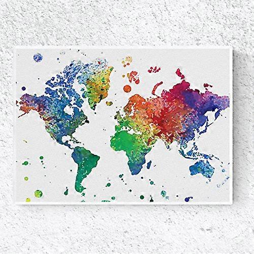 Tęczowa mapa świata Drukuj
