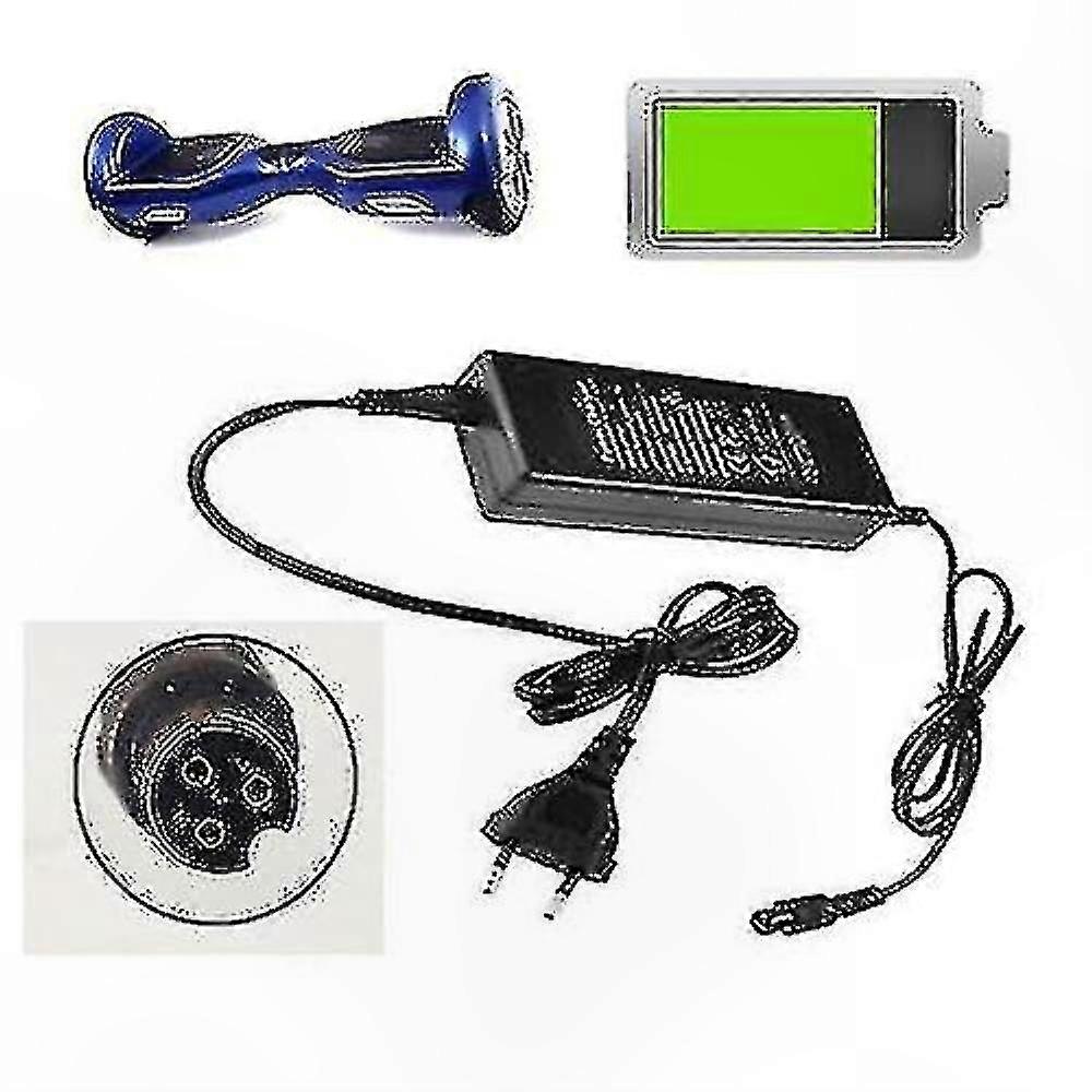 42V 2A Charger for Self-ncing Scooters and Hoverboards with Gyro Technology