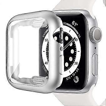 Full Body Protective Soft TPU Electroplated Bumper Clear Cover with Screen Protector for Apple Watch
