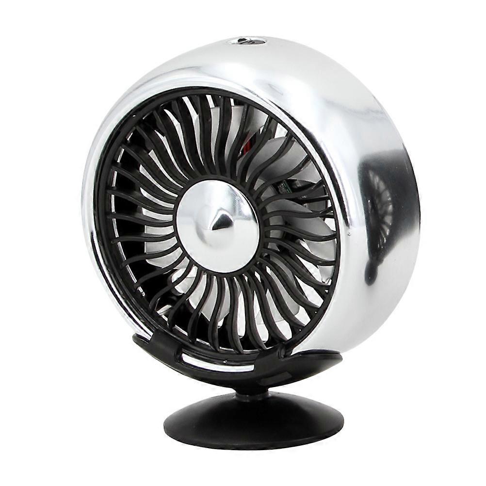 Vehicle Dashboard Fan Strong Wind for 1Pcs Silver Car Cooler Fan