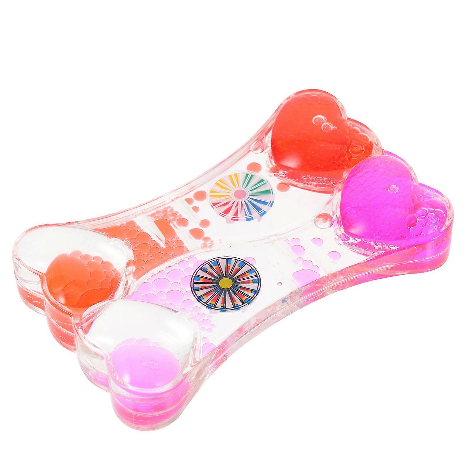 Decorative Liquid Motion Bubbler Timer Oil Hourglass Ornament 2Pcs for Decor