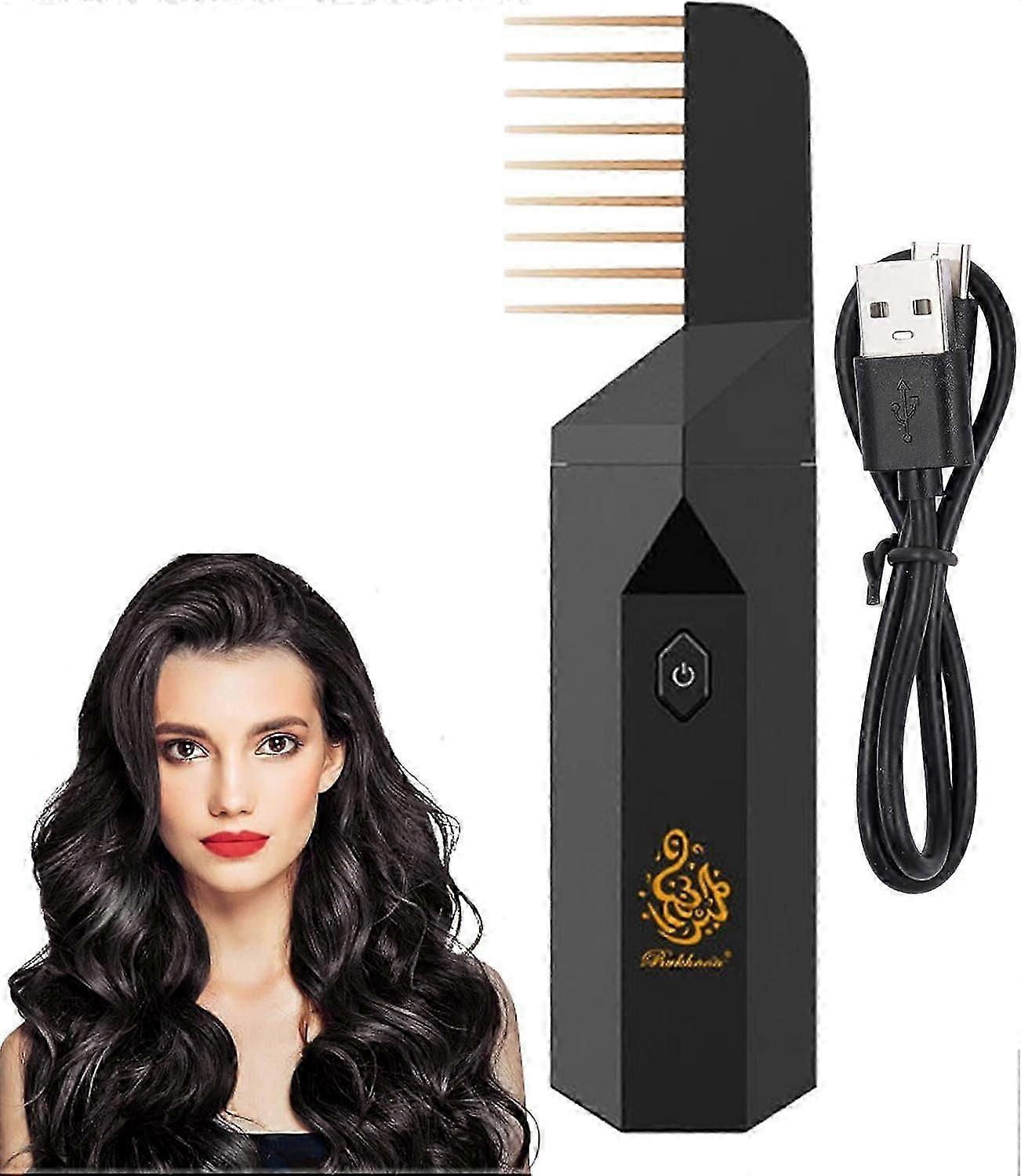 Electric Incense Oil Diffuser Burner - Rechargeable and USB Portable for Aromatic Use
