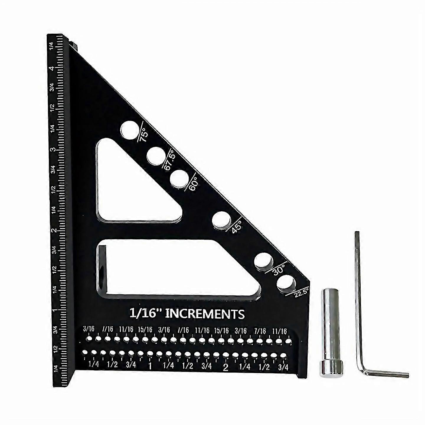 For Miter Triangle Ruler 3d Multiangle Woodworking Square Protractor