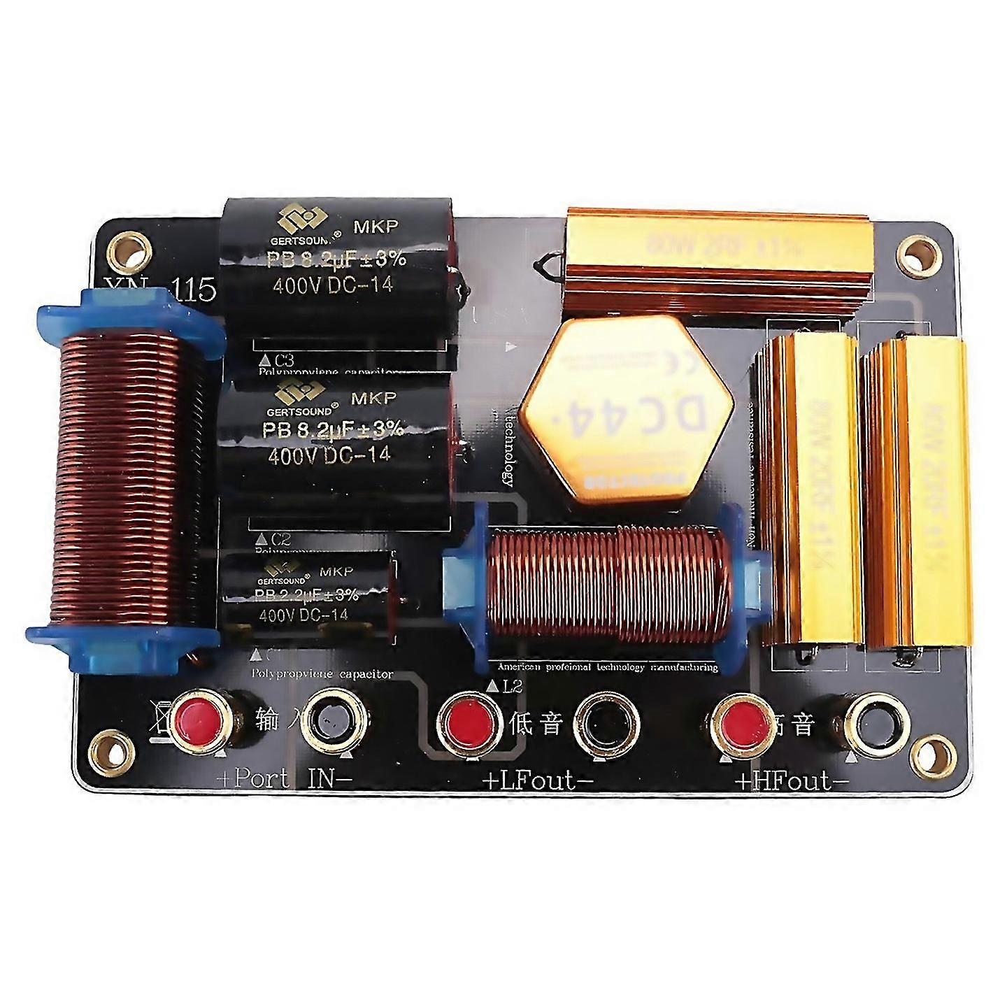 For 550w Audio Frequency Divider Two Way Speaker Crossover