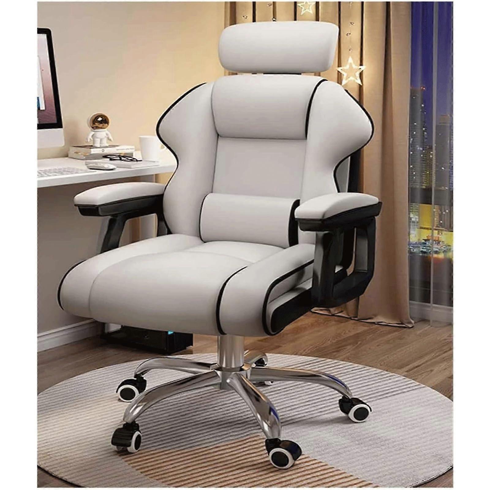 High Back Executive Chair with Adjustable Lumbar Support, Headrest, PU Leather, Ergonomic Design for Gaming & Office Use