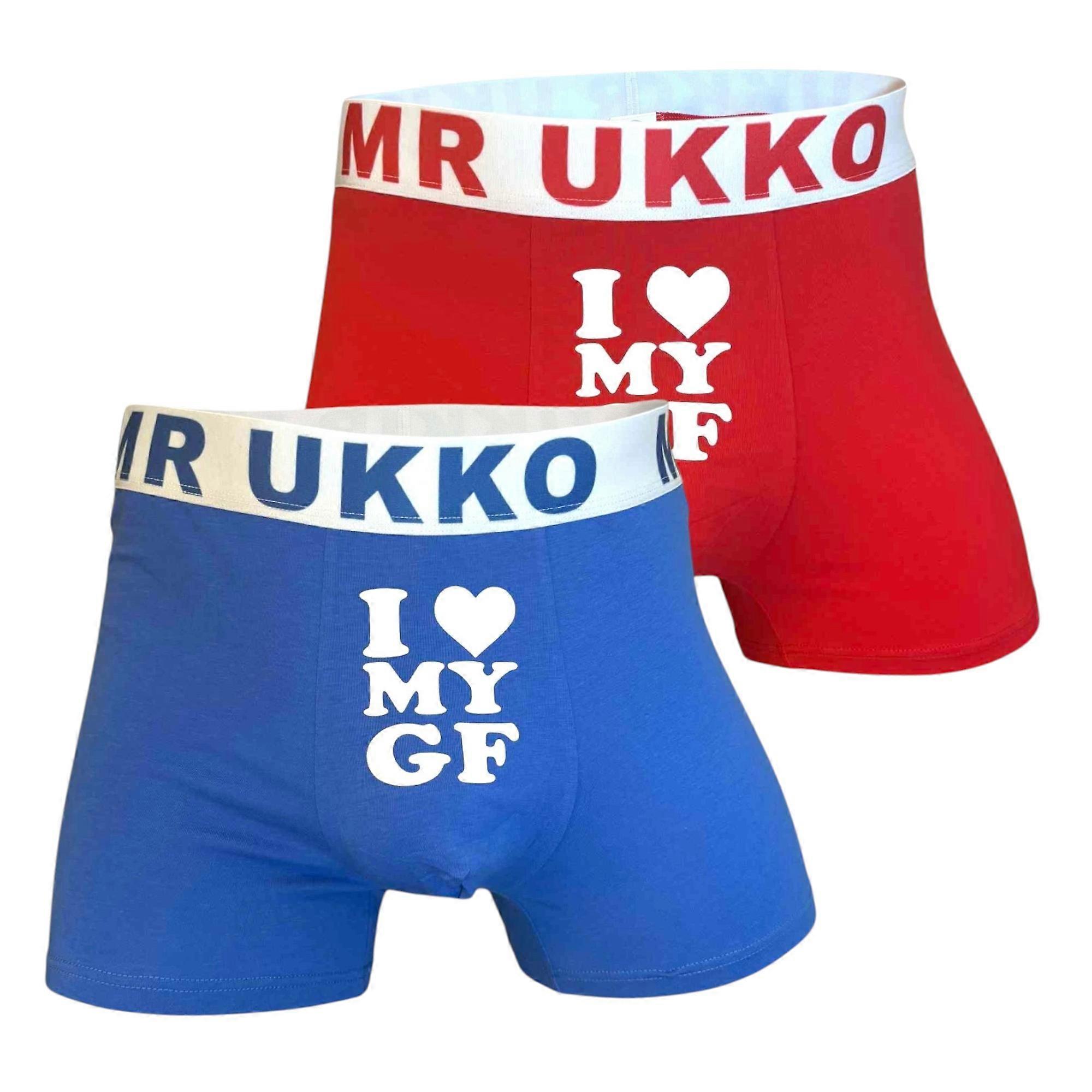 2er-Pack „I love my GF“-Boxershorts aus Baumwolle