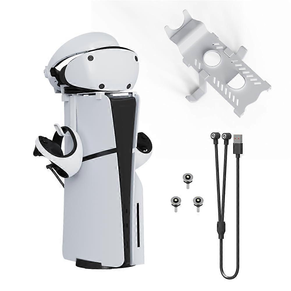 VR Headsets Stand Holder Storage Bracket for PS And VR2 Compatible With Charging Cable