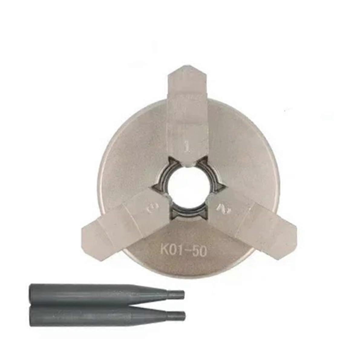 K0150 Nickel Plating Chuck Three/Four Jaw For Mini Lathe M14x1 Connecting Rod K0163 Compatible