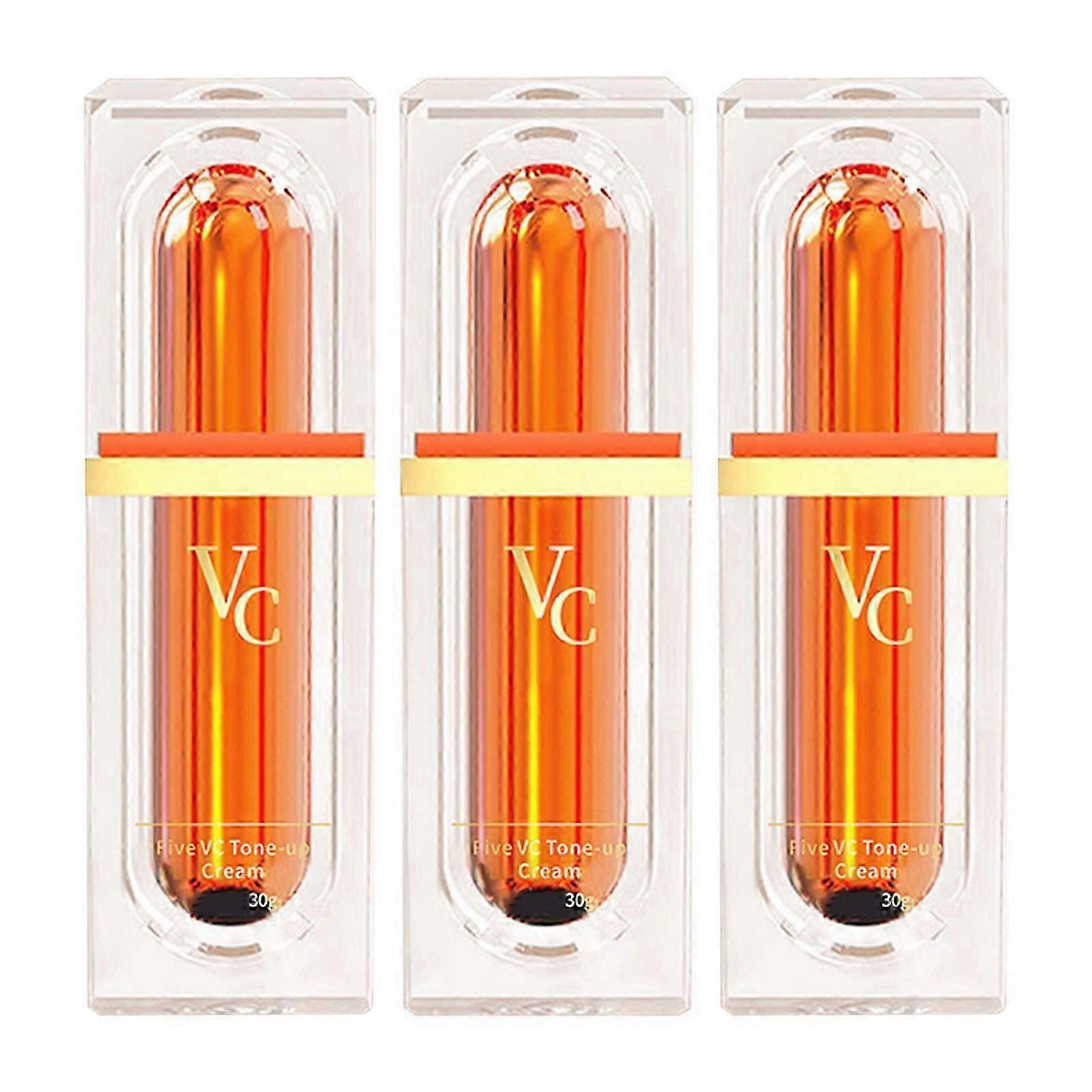 Vitamins C Primer for Brightening Skin Korean Anti-Aging, Hydrating Tone-Up Cream for Pore Minimizing & Daily Radiance