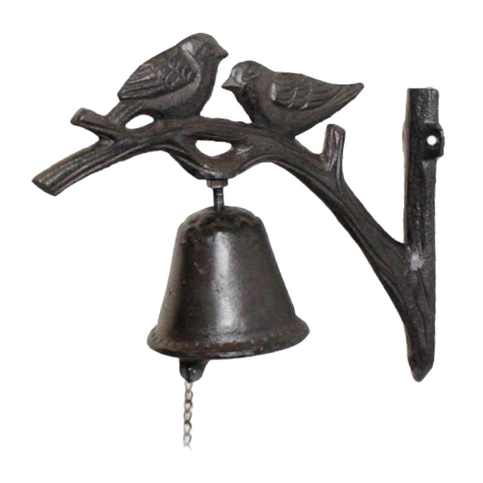 Rustic Iron Dinner Bell Manually Shaking Classic Indoor Outdoor