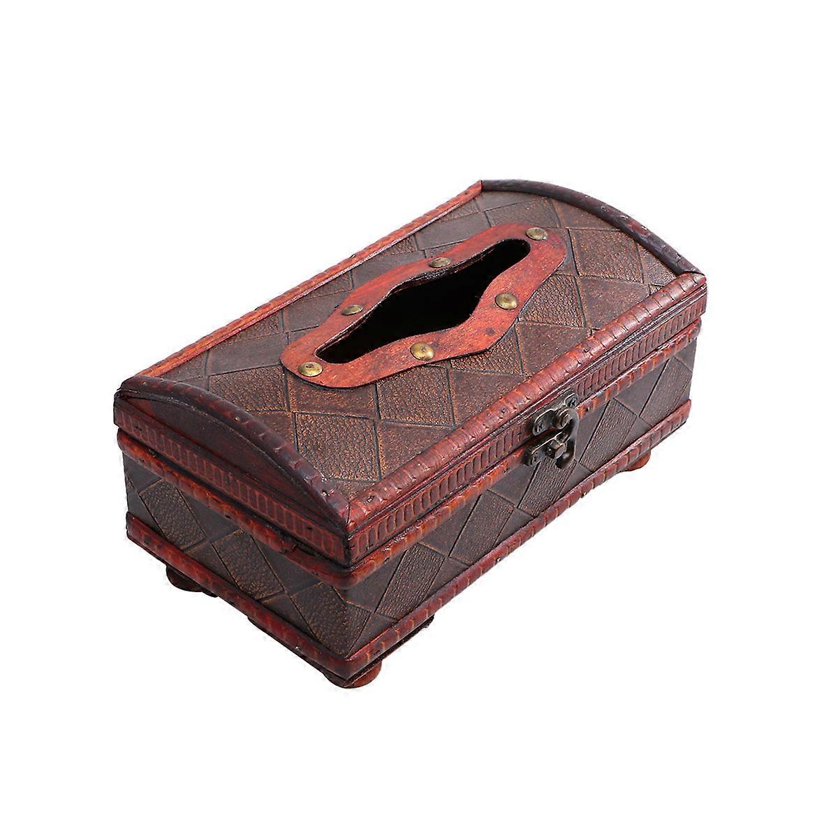 Tissue Case for Tissue 3Pcs Wooden Vintage Decorative Napkin Box