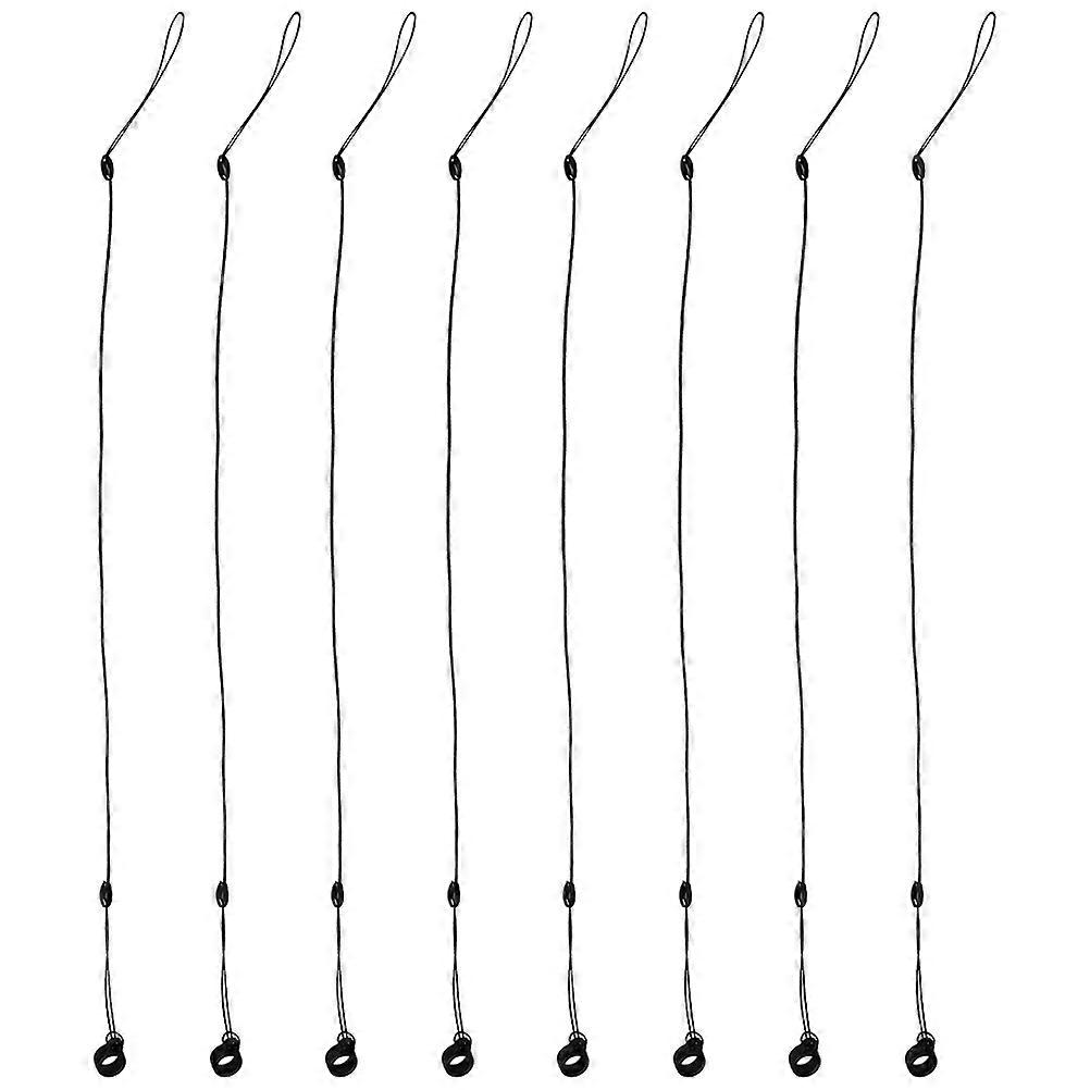 Stylus Lanyard for Anti-Lost Function 24Pcs Elastic Pen Holder Black Silicone