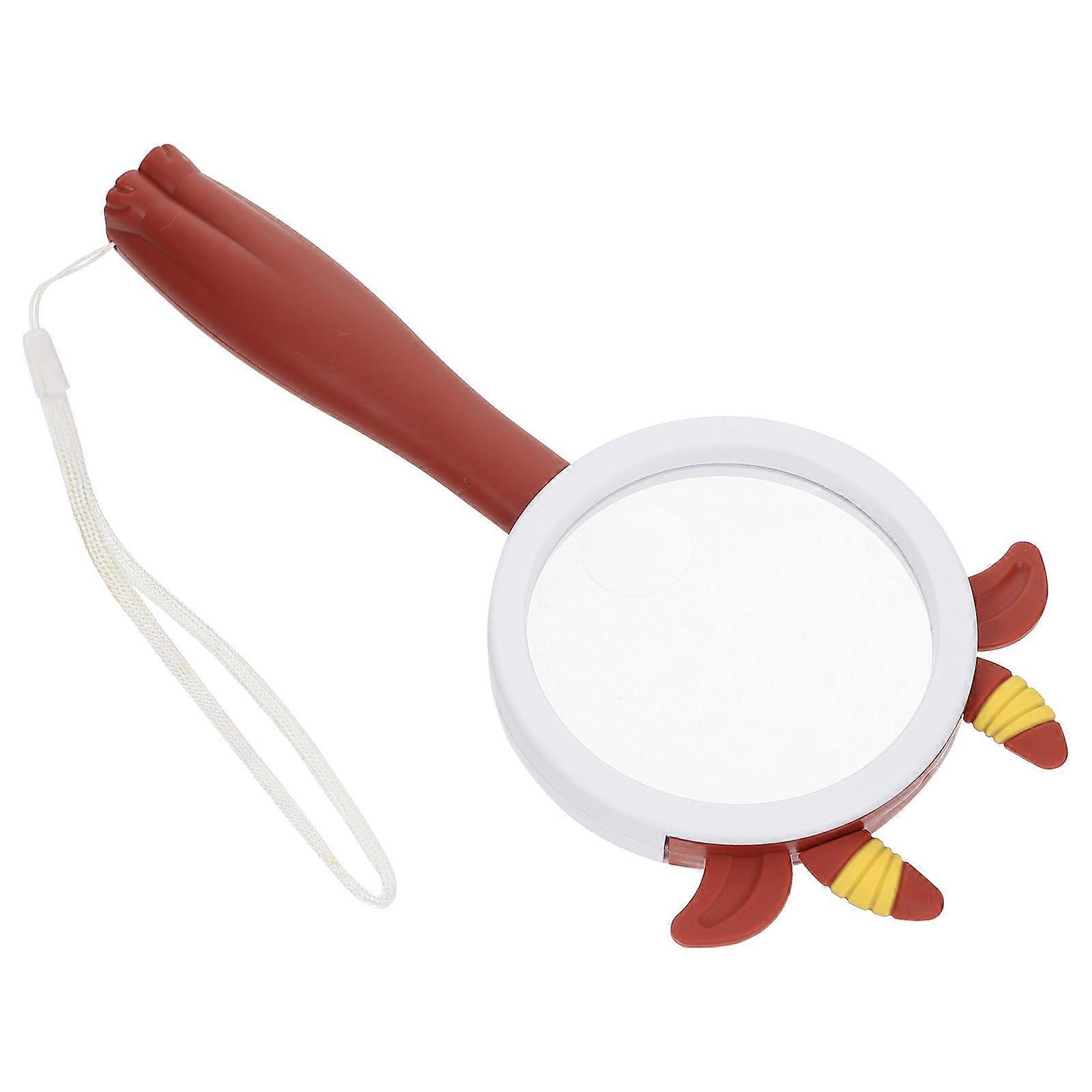 Educational Teaching Magnifier For Students Scientific Experiment 19.7X8.5X2.7CM Coffee Color 2Pcs