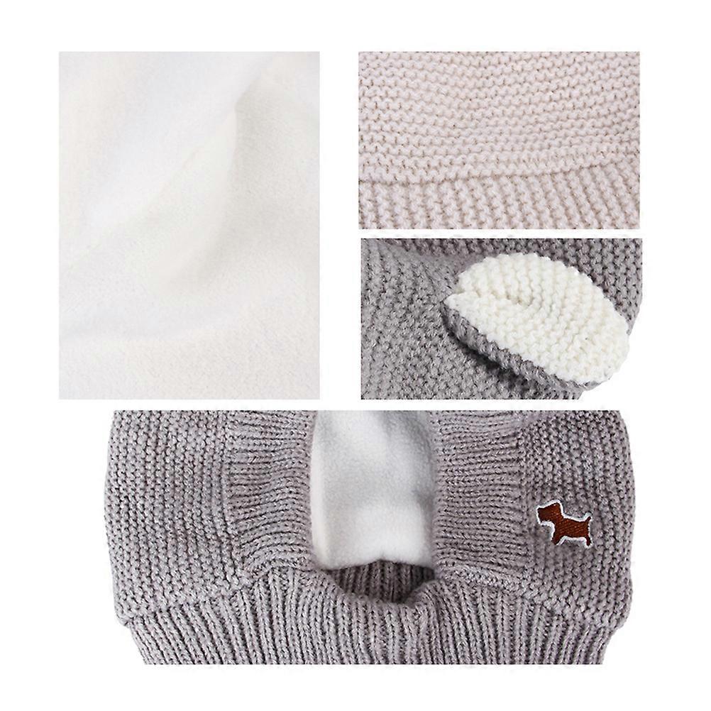 Pienelle Lemmikille Suloinen Kanin Korva Hattu Suunniteltu Koiralle ja Pennulle Talven Lämpö Harmaa 1 Kpl