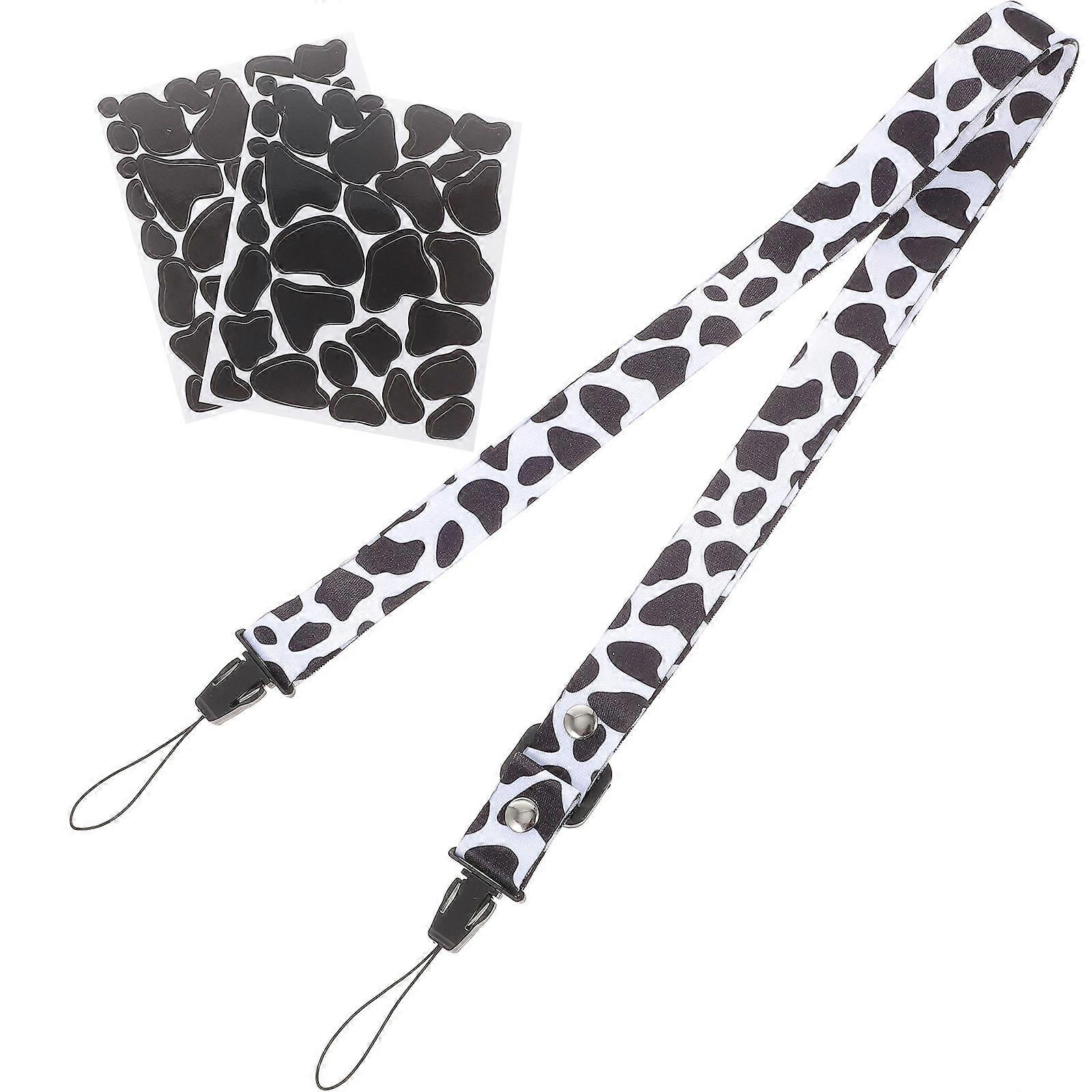 Straps For Cameras Instant Camera Strap Black Adjustable Cow Pattern 1 Set Accessories