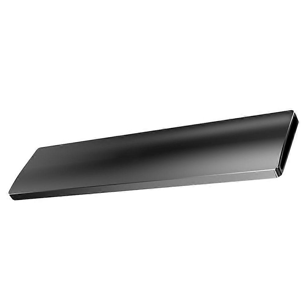 Mechanical Keyboard Wrist Rest Pad For Typists Black Aluminum Alloy Ergonomic Support 1Pack