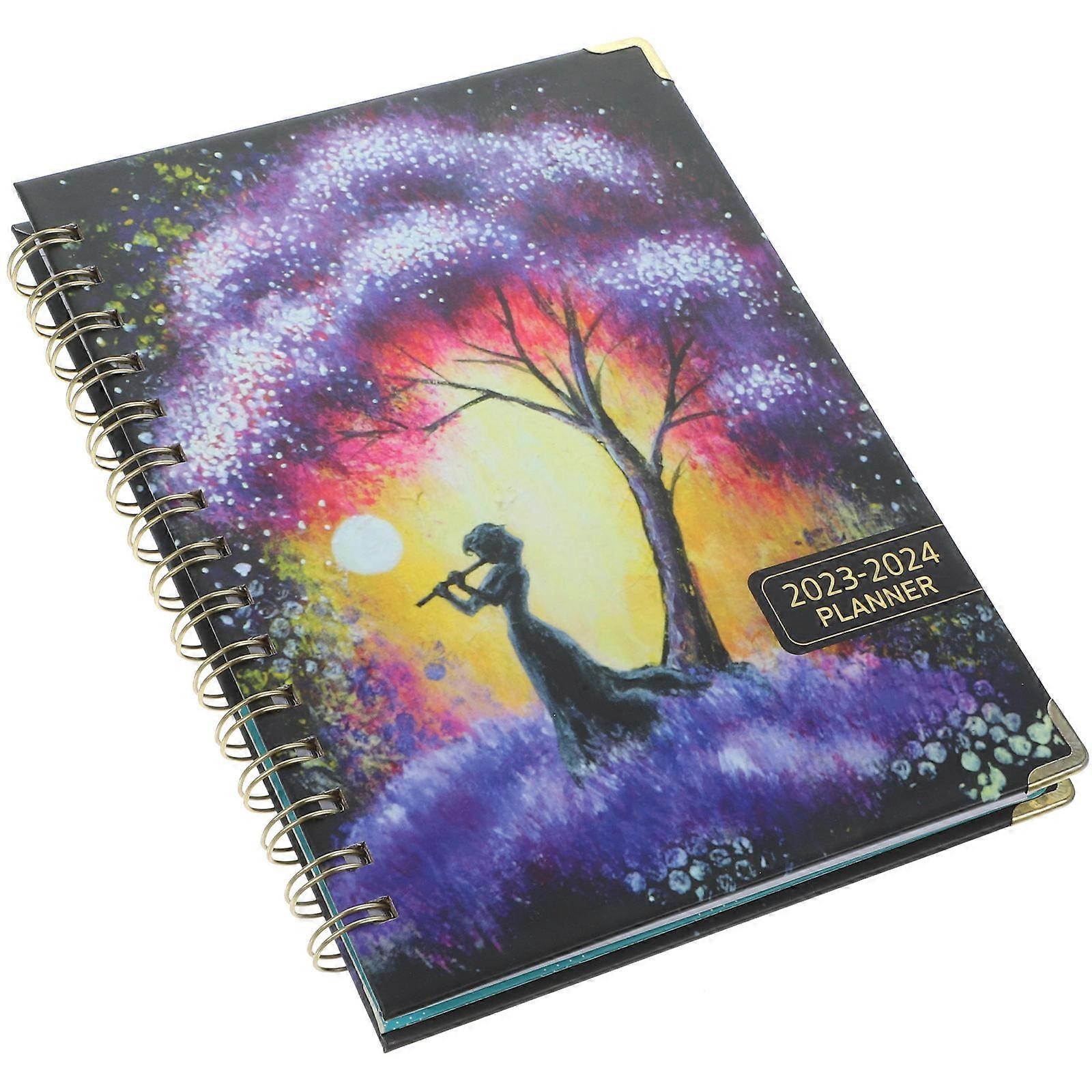 Notebook Planner Schedule Recording For Students Office Workers 8.45x6.21in Sturdy Cover 1Pack