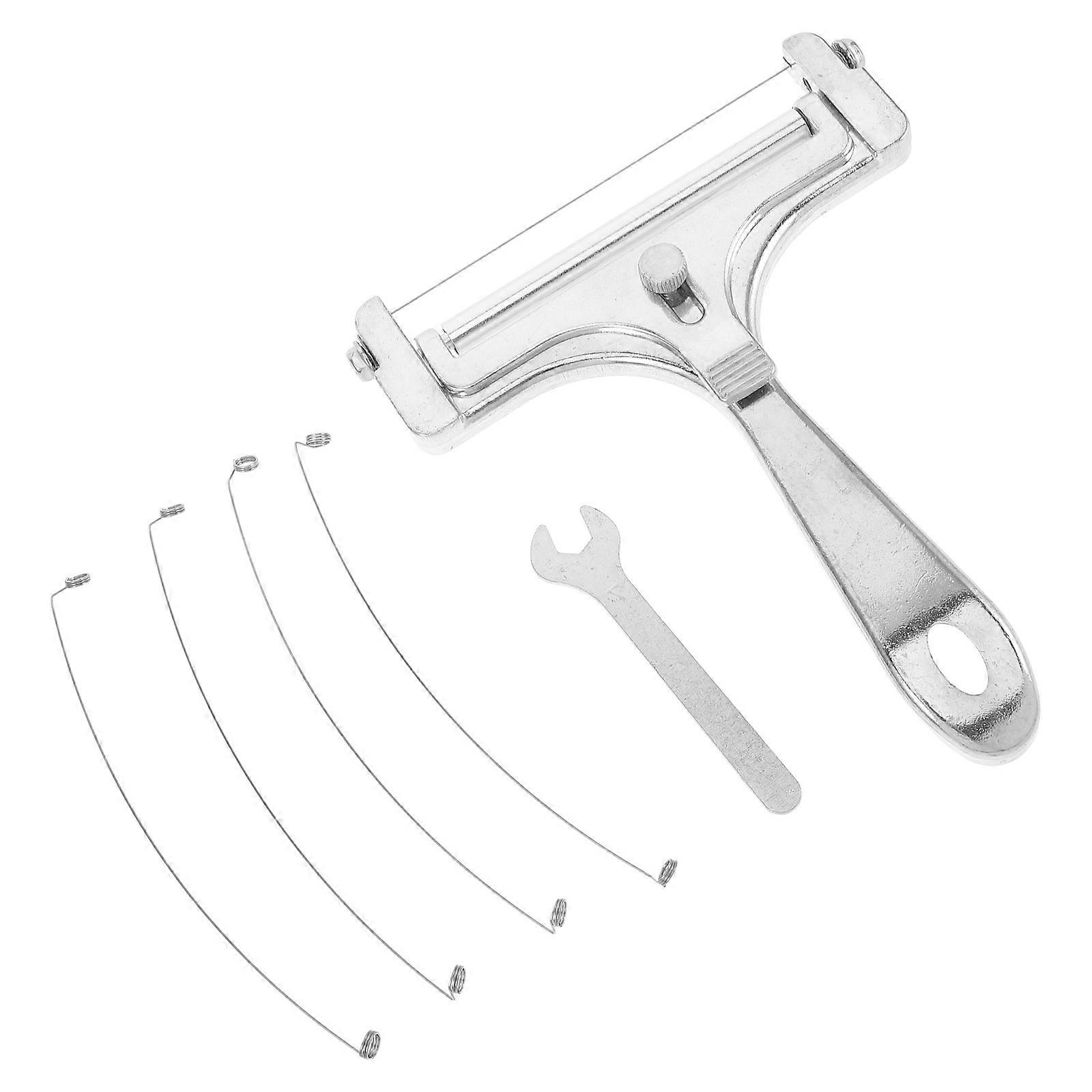 Stainless Steel Cheese Handheld Tool with Wire for 2Pcs Butter