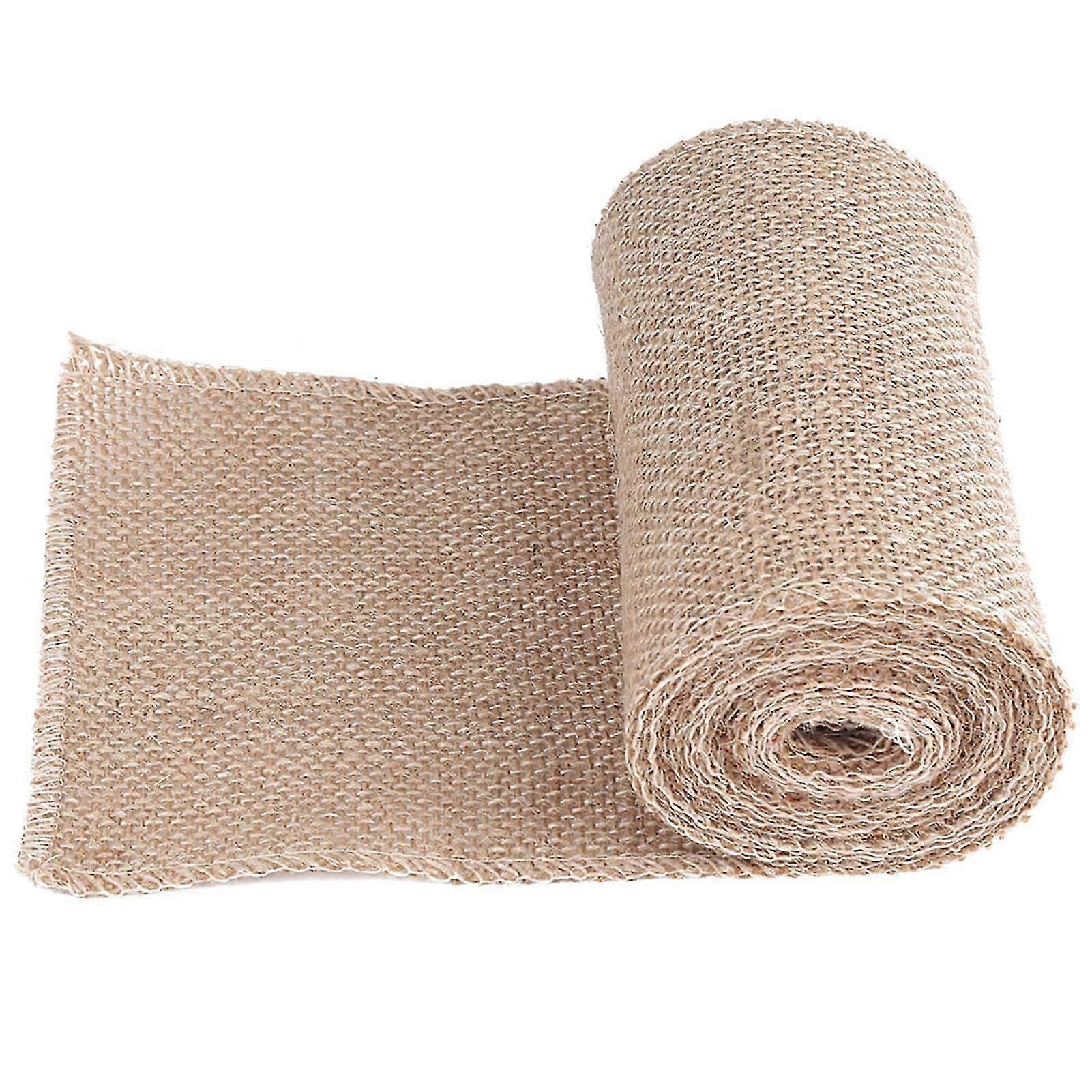 Burlap Roll Decorative Jute Hessian Fabric for Christmas Party Ornaments 15cm Width