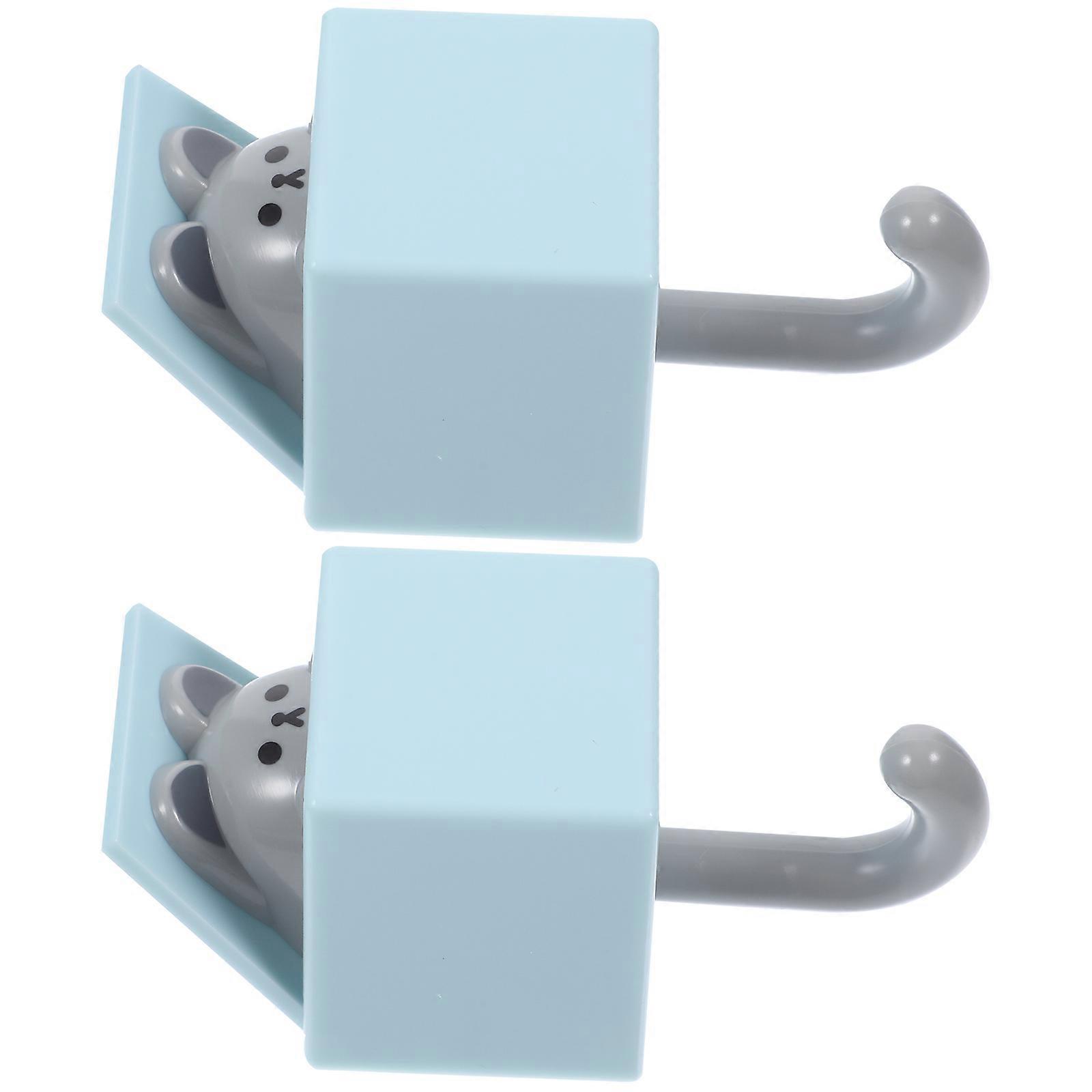 Hooks for Wall Creative Wall Hooks for Bathroom with 6Pcs Self-Adhesive Design