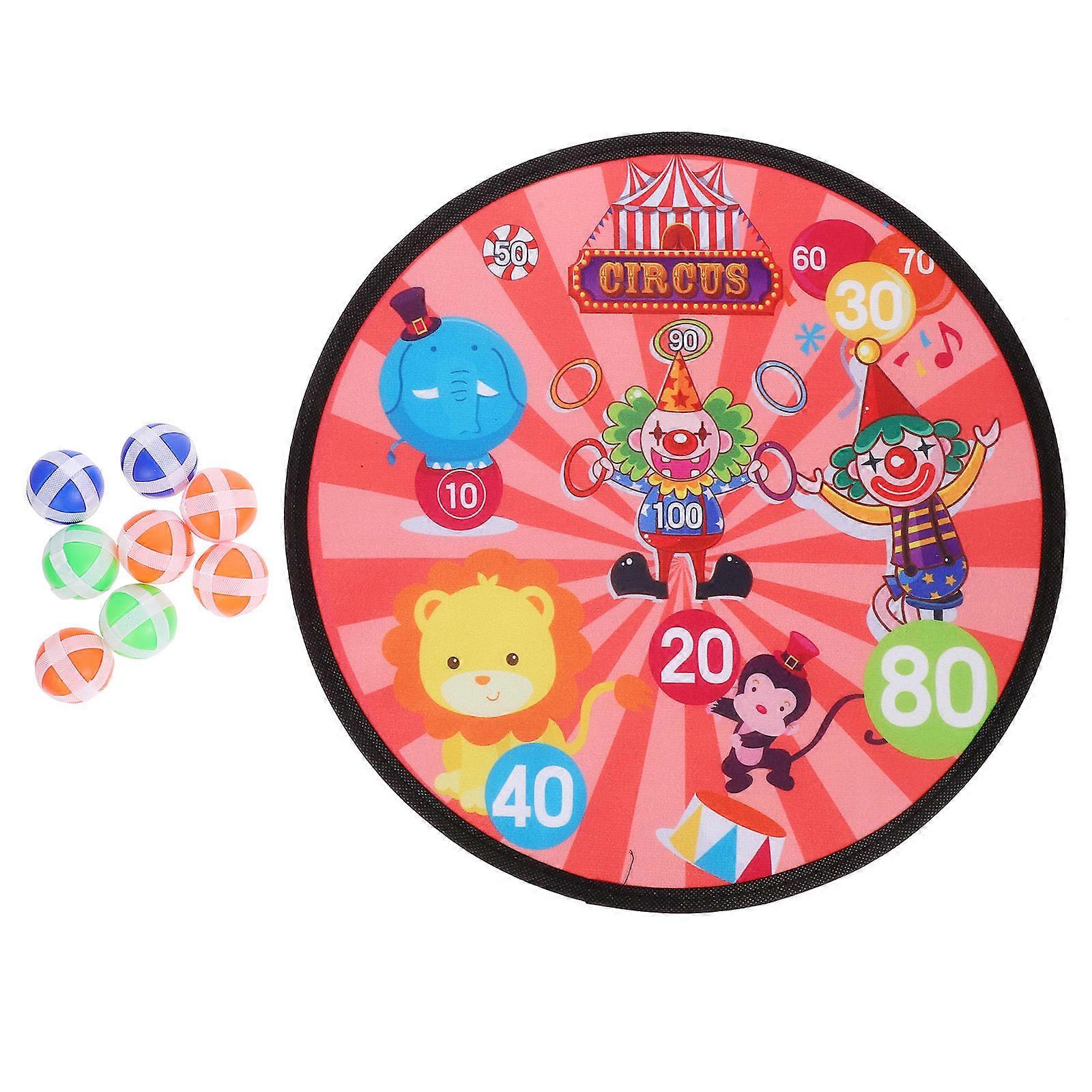 Score Calculation Darts Game Set For Children Featuring Safe Sticky Balls Perfect For Daily Use 36X36X0.60CM 3 Sets