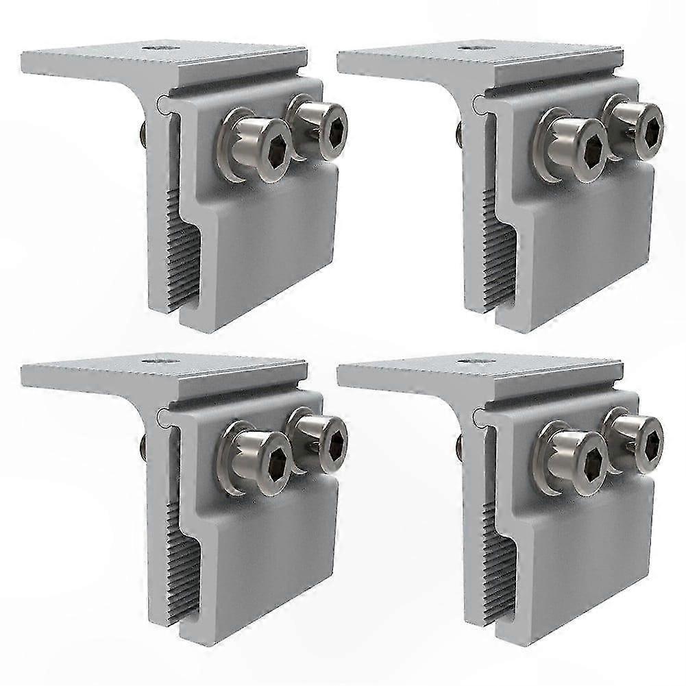 Solar End Clamp for Standing Seam Roofs, 4Pcs Sheet Seam Fixing Kit