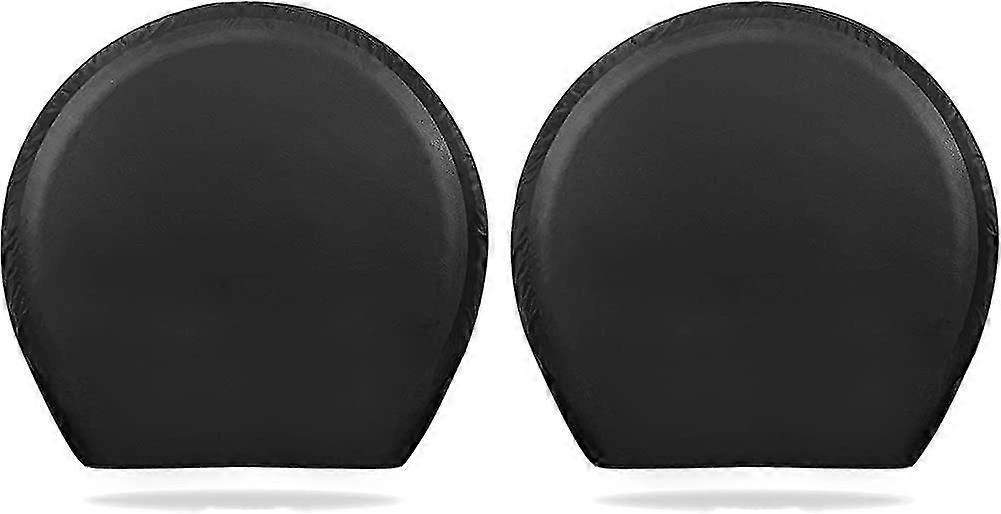 Rvホイール2パックブラック用タイヤカバー、トラック用防水UVサンプロテクター