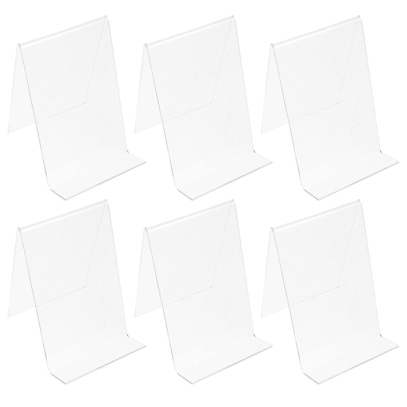 Transparent Acrylic Book Stand for Display 18Pcs Multi-Functional Tablet Holder