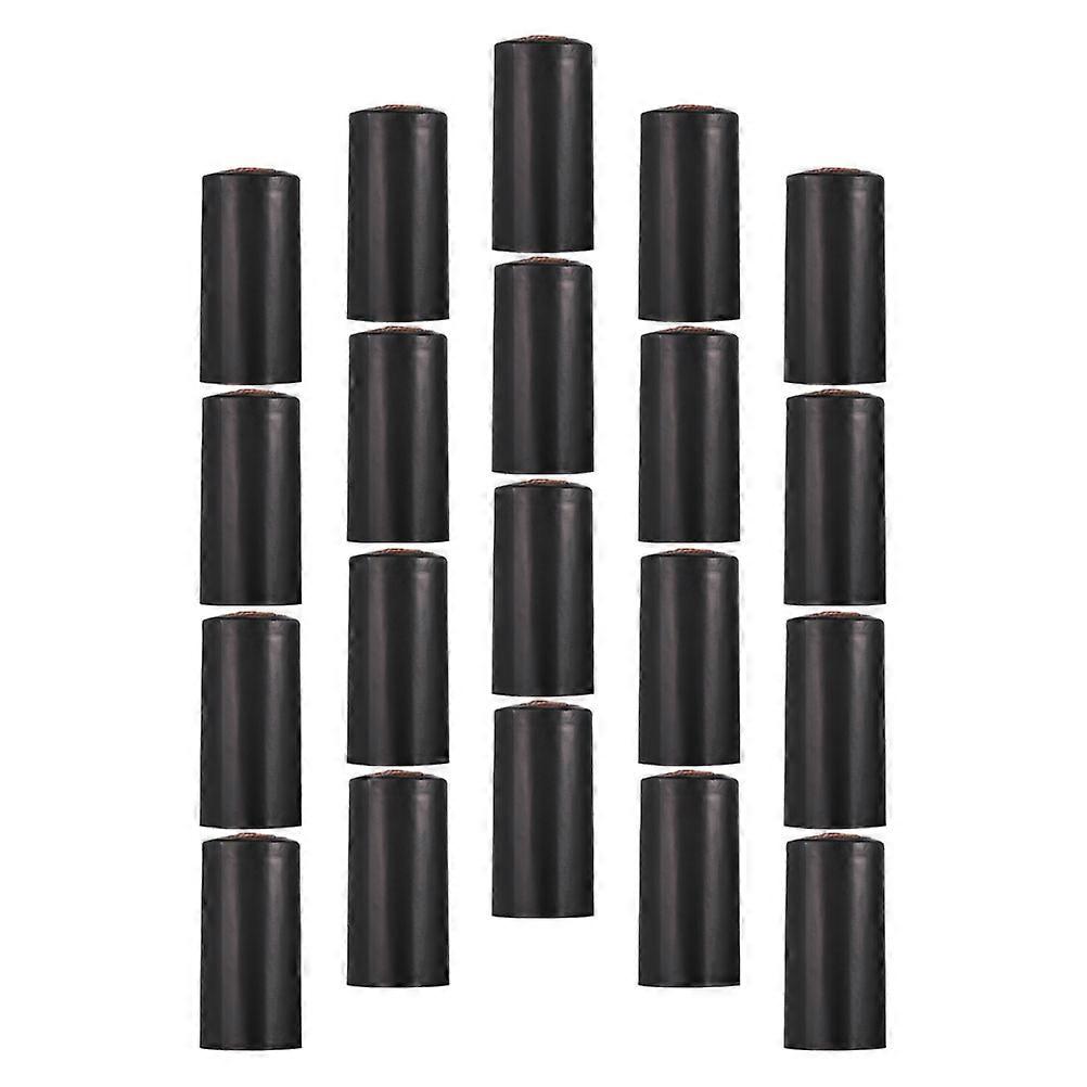 Heat Shrink Capsules for Sealing 100Pcs Plastic Black Caps