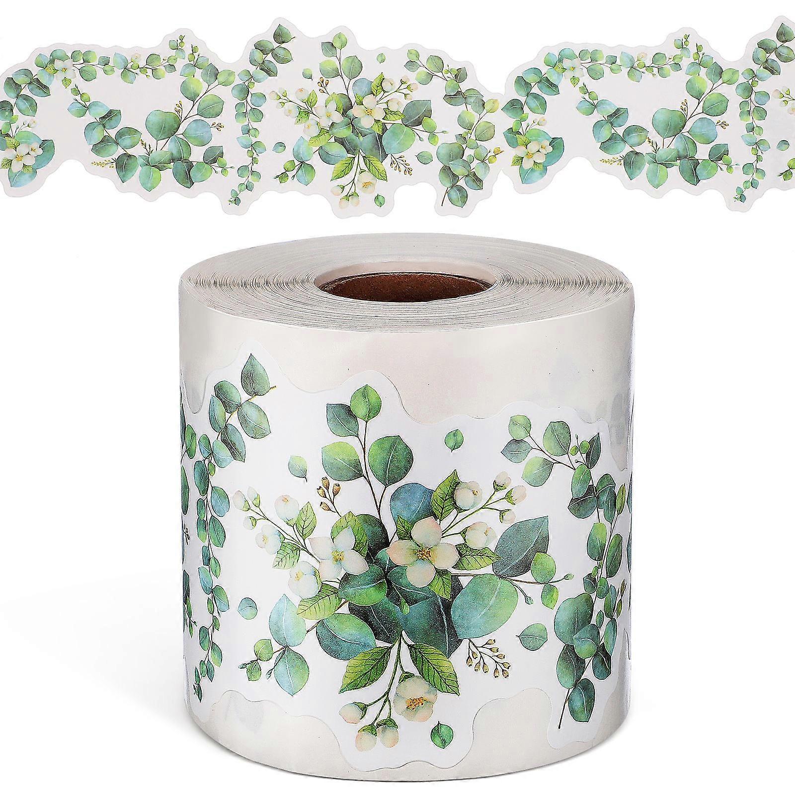 Greenery Bulletin Board Borders Stickers for Classroom Decoration 1 Roll