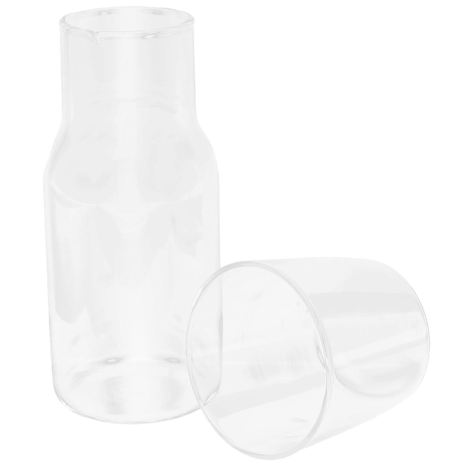 Bedside Water Carafe and Glass Set for Household Use 4Sets Included