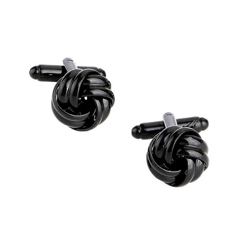 Cuff Links For Mens Knot Design High Level Electroplate Technique 2Pcs